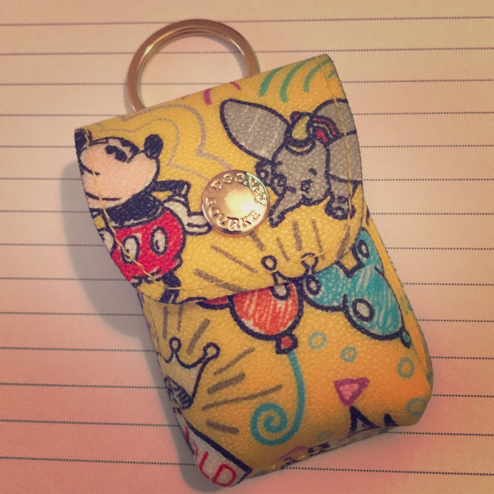 Dooney & Bourke Disney Sketch Card Case, Very Rare